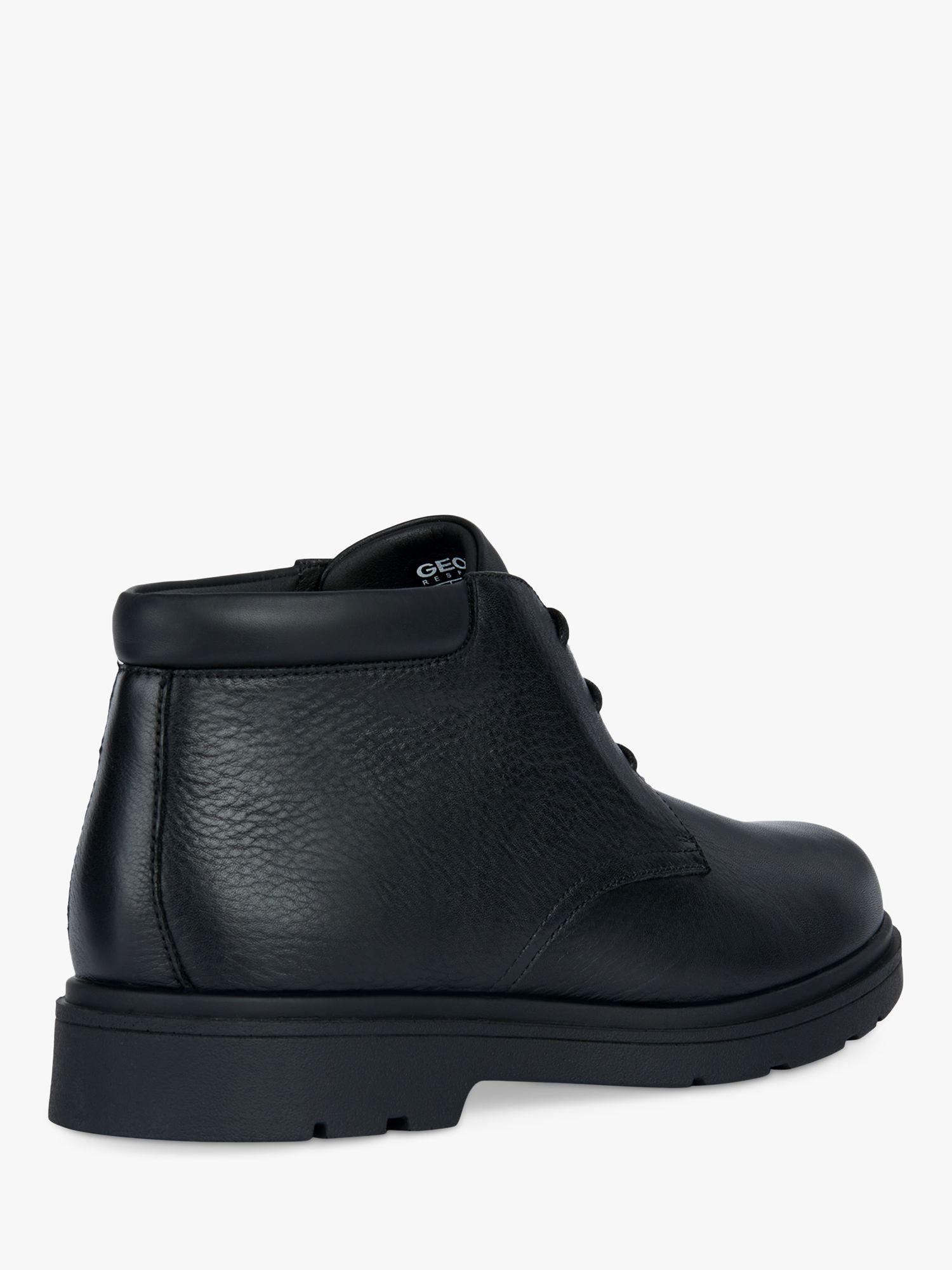 Geox Wide Fit Spherica EC1 Leather Ankle Boots, Black at John Lewis ...