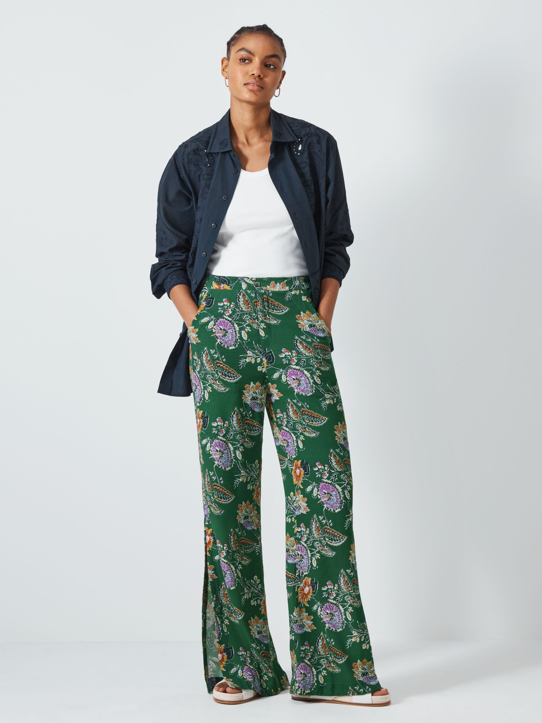 Zara, Pants & Jumpsuits, Zara Pajama Style Floral Printed Trouser Pants