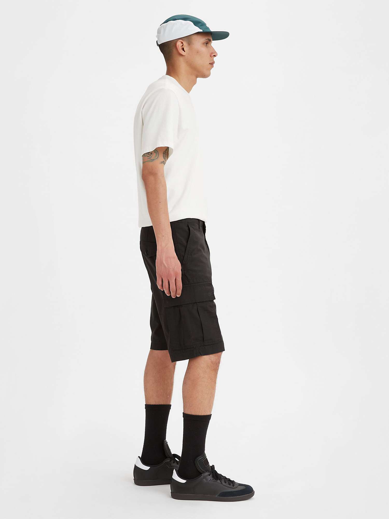 Levi's Carrier Cargo Shorts, Graphite at John Lewis & Partners