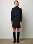 Gerard Darel Bartholome Tweed Mini Skirt, Black