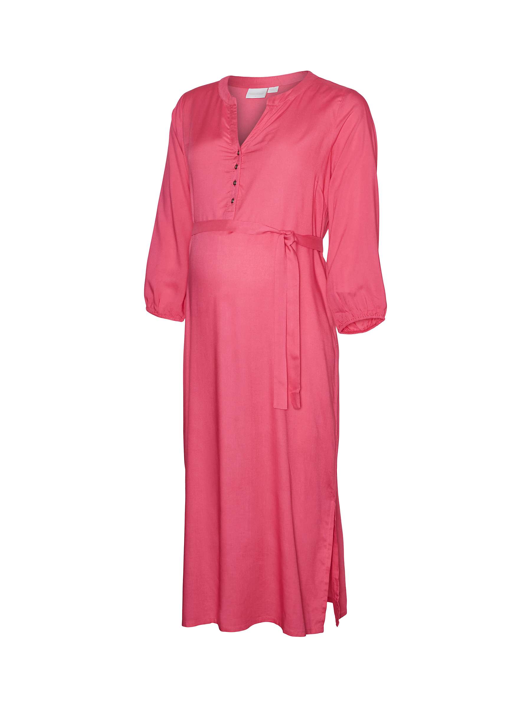 Buy Mamalicious Misty Lia Shirt Maternity Dress, Fuchsia Fedora Online at johnlewis.com