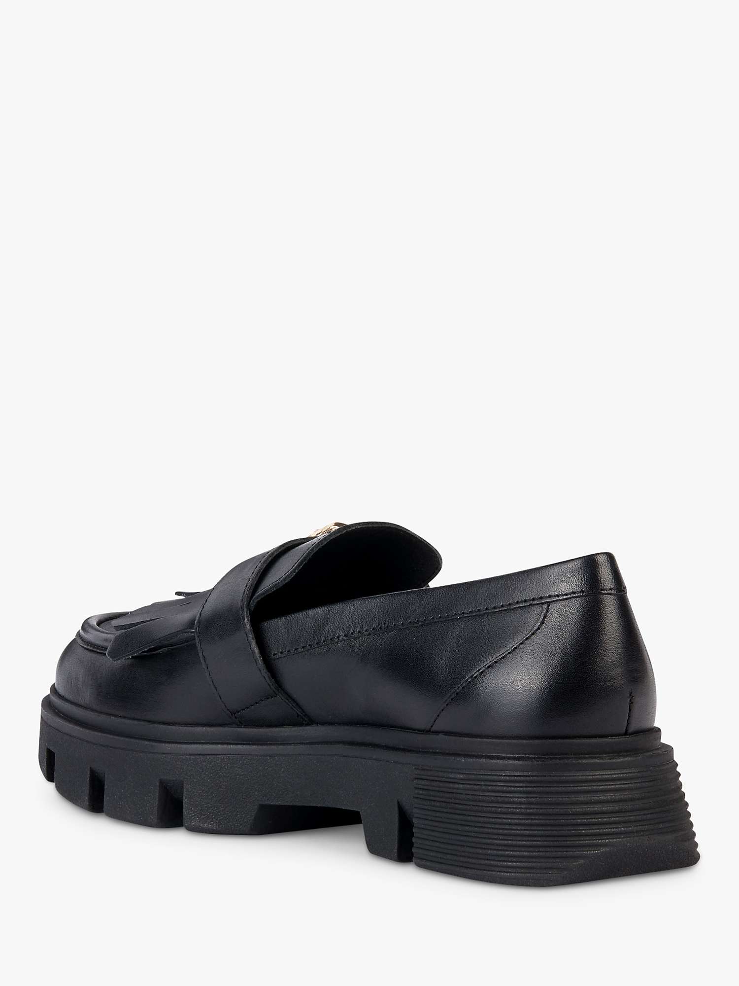 Buy Geox Wide Fit Vilde Chunky Loafers, Black Online at johnlewis.com