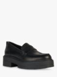 Geox D Spherica EC7 Leather Loafers, Black