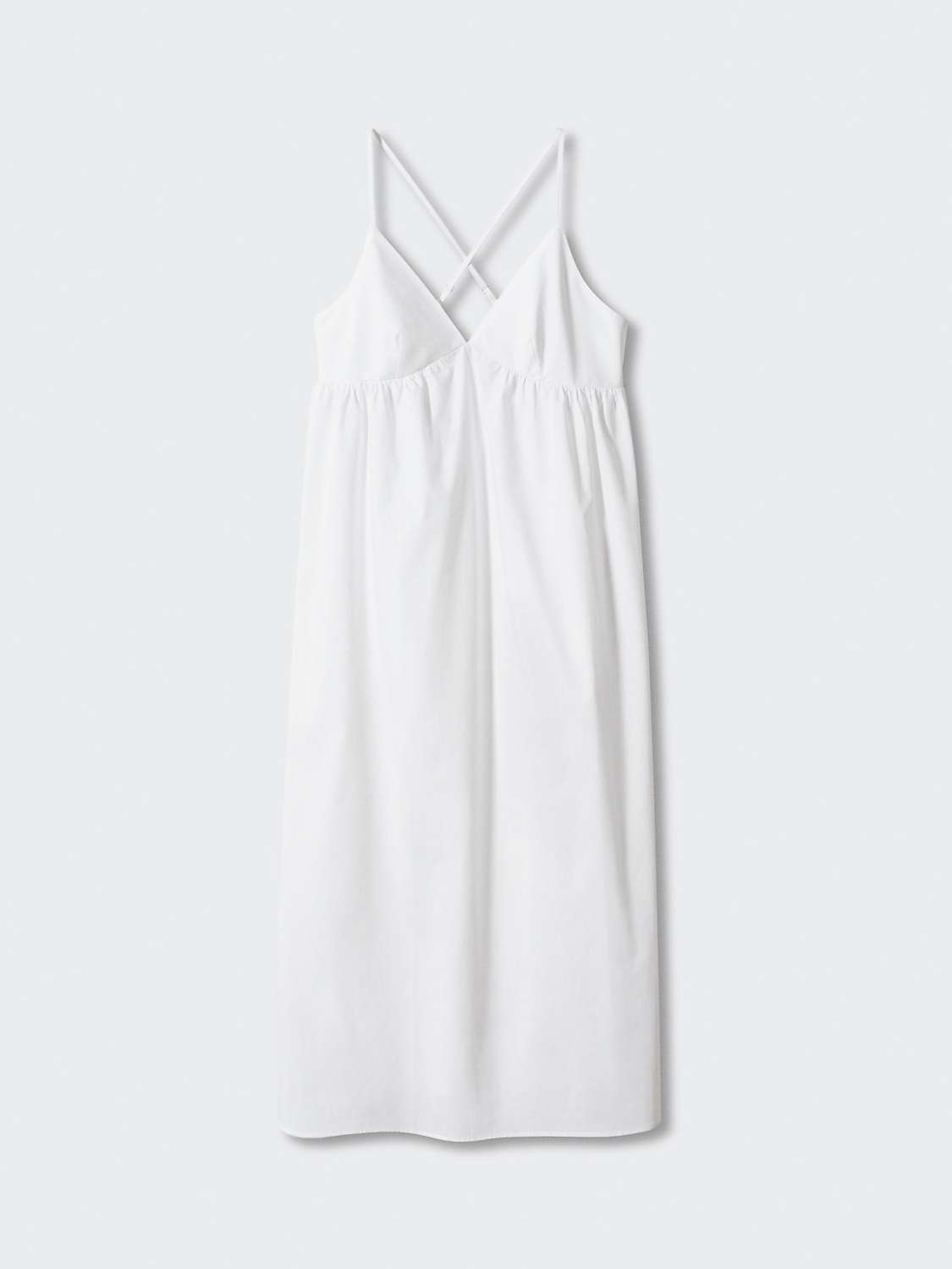 Mango Bretzel Midi Slip Dress, White at John Lewis & Partners
