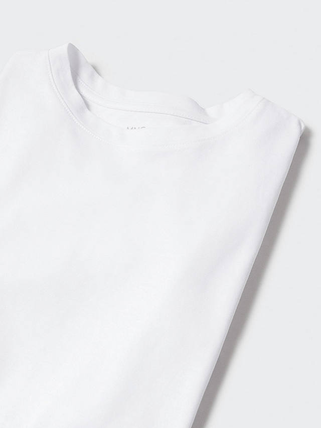 Mango Chalaca Classic Cotton T-Shirt, White
