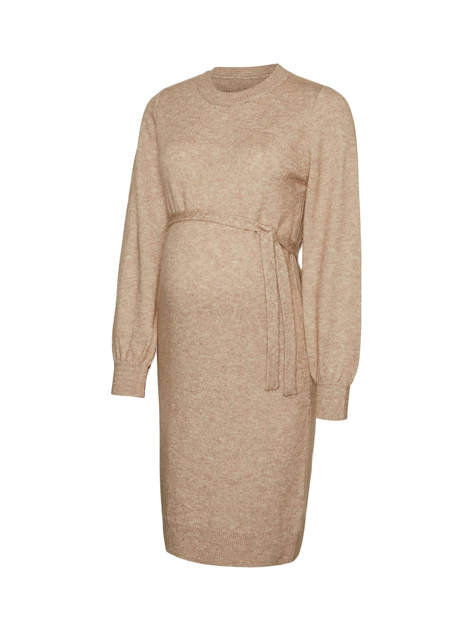 Buy Mamalicious Newanna Knit Maternity Dress, Neutral Melange Online at johnlewis.com