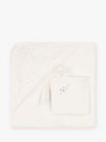 Petit Bateau Baby Bath Cape & Comforter Gift Set, Marshmallow/Multi