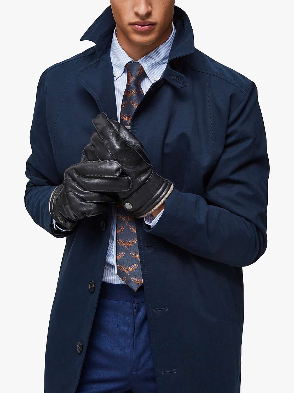 Buy SELECTED HOMME Leather Gloves Online at johnlewis.com