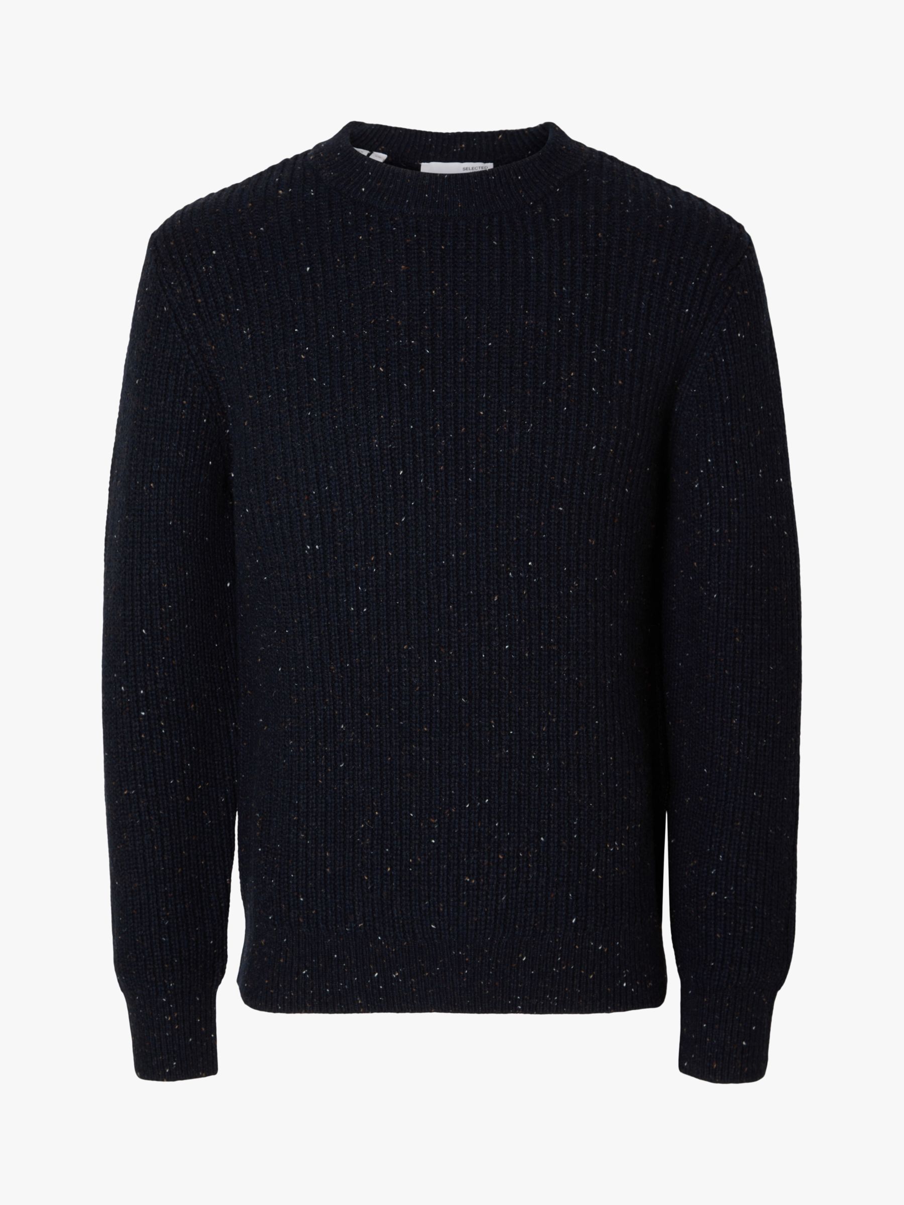 SELECTED HOMME Versatile Essential Long Sleeve Jumper, Navy at John ...