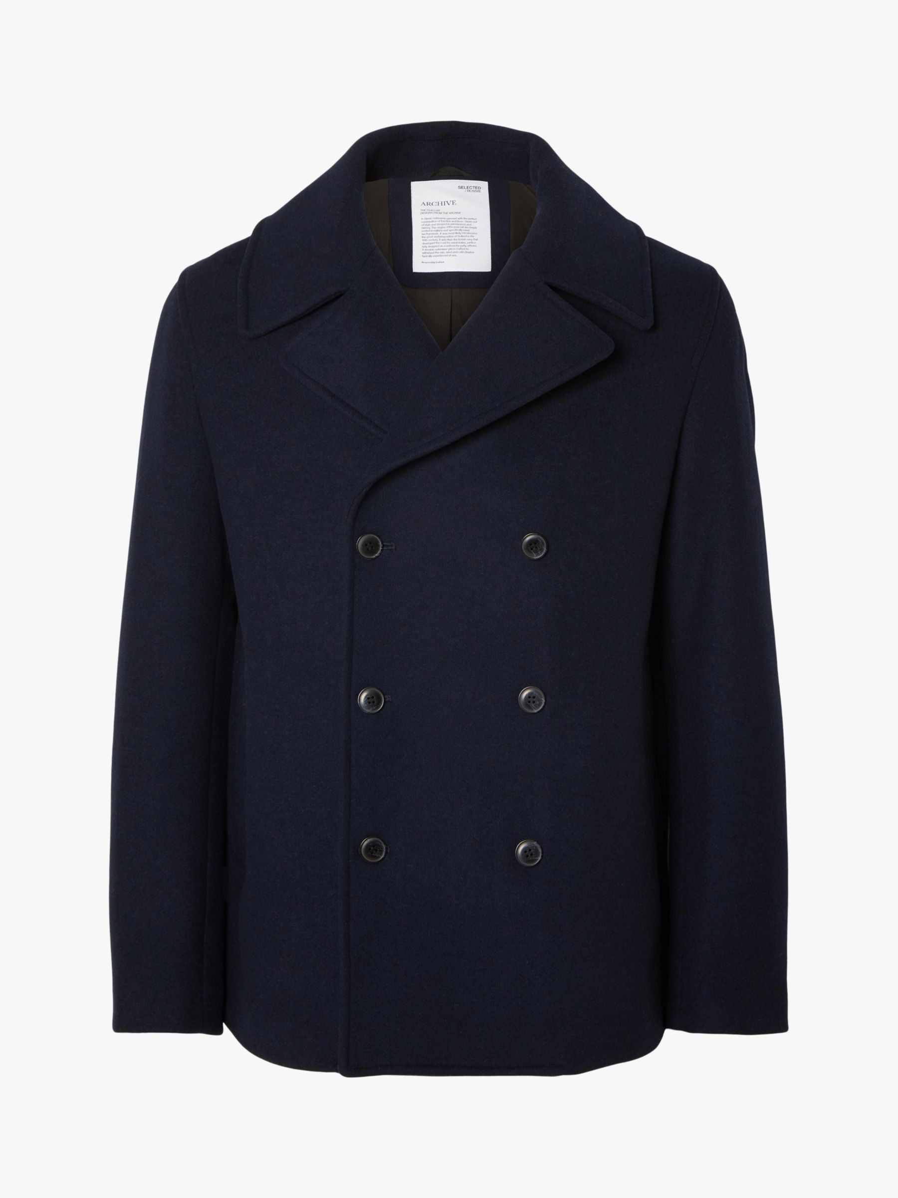 Selected deals homme peacoat