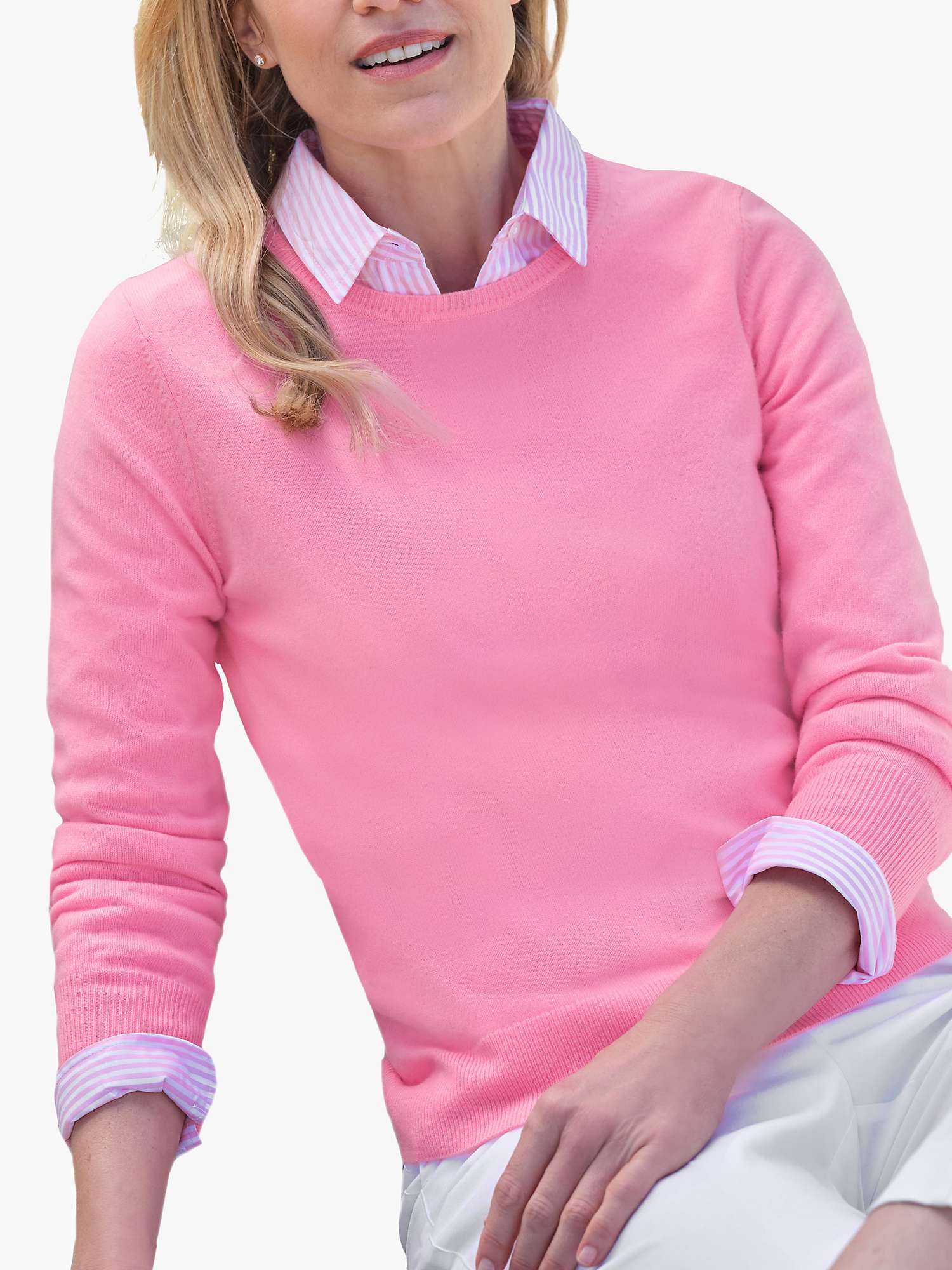 Buy Pure Collection Cashmere Crew Neck Jumper Online at johnlewis.com