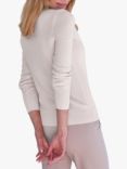 Pure Collection Cashmere Crew Neck Jumper, Light Pink