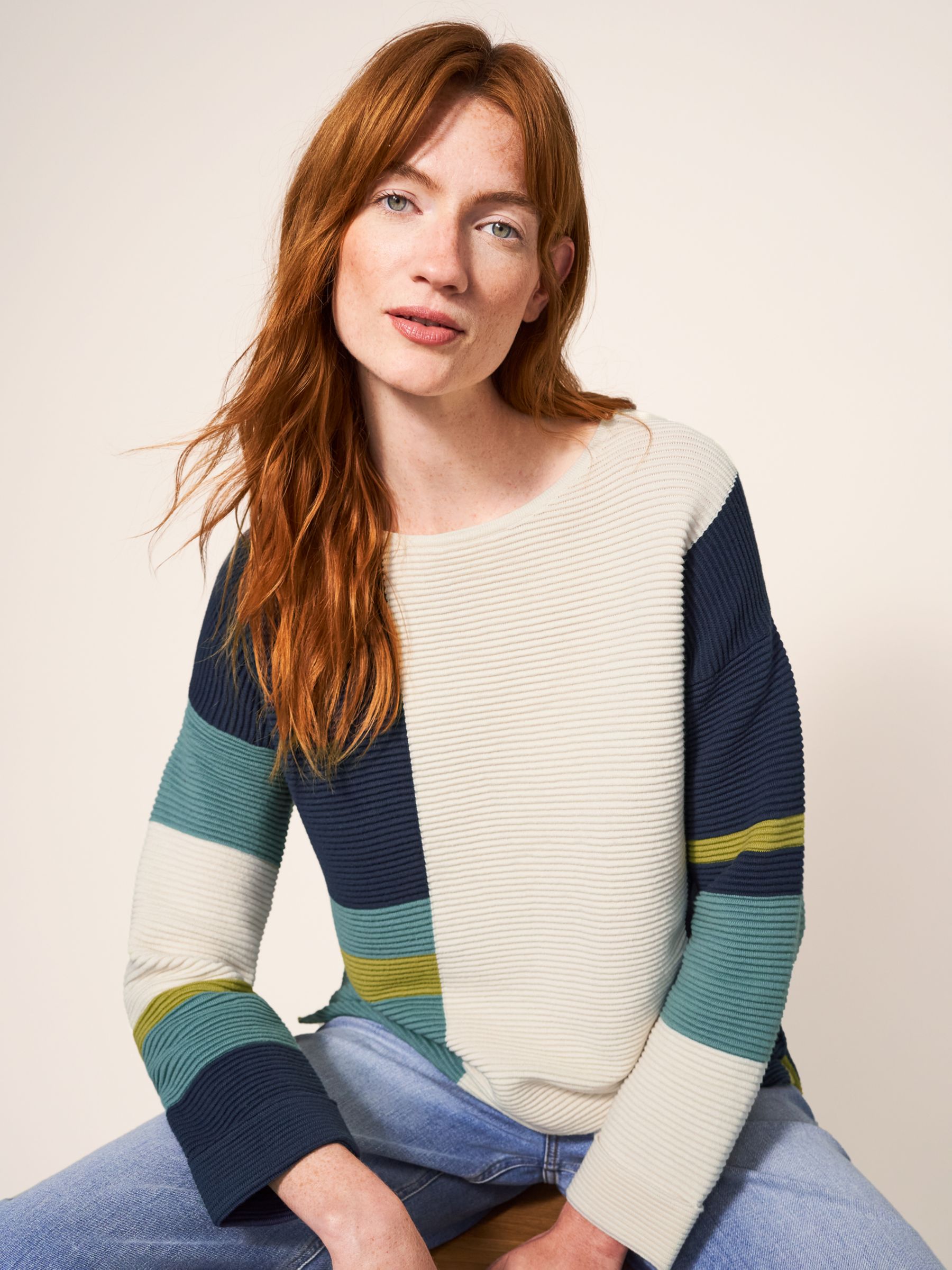 White Stuff Jana Jumper, Teal Mlt