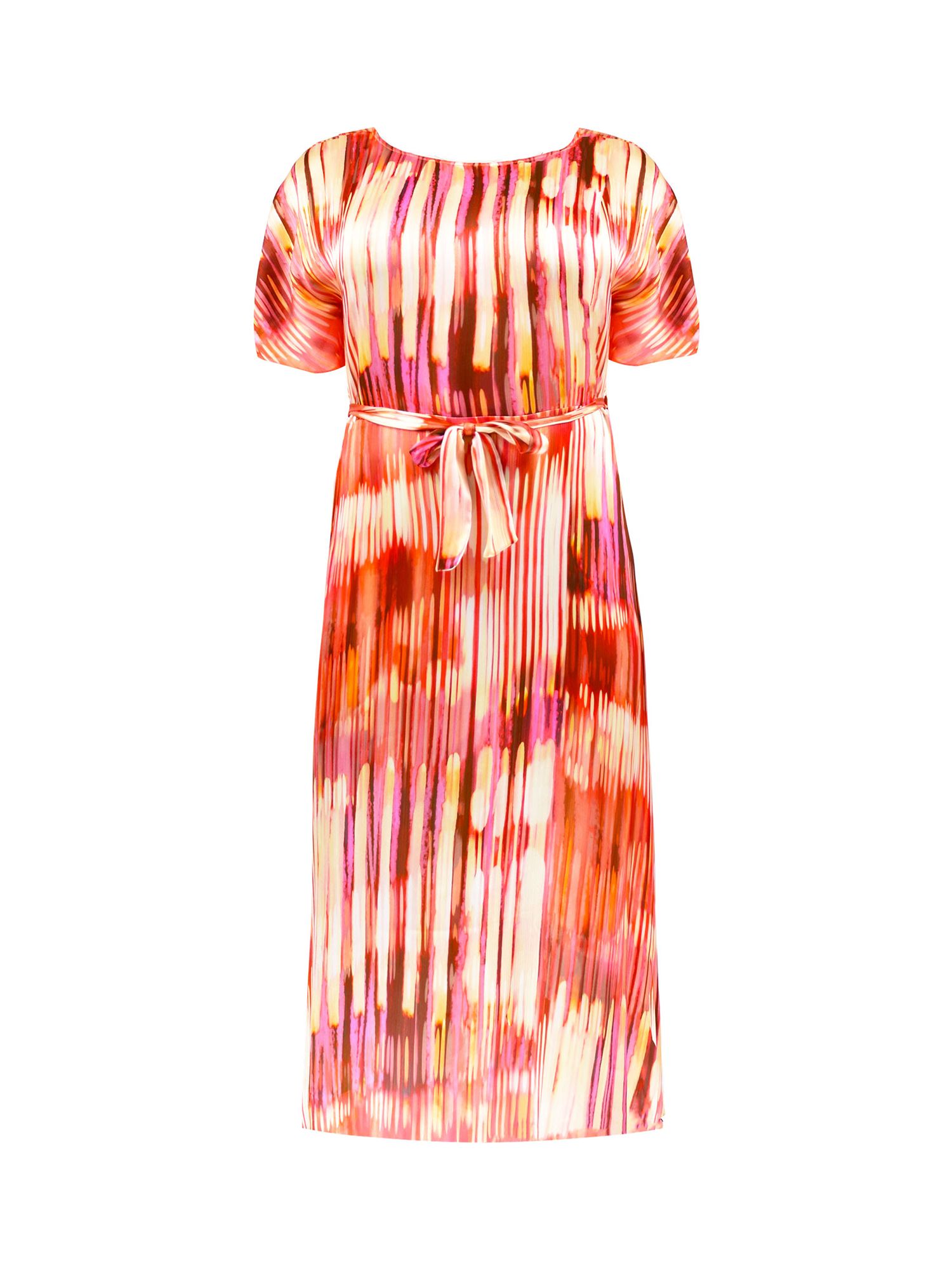 Live Unlimited Curve Tie Dye Kimono Belted Dress, Pink/Multi at John ...