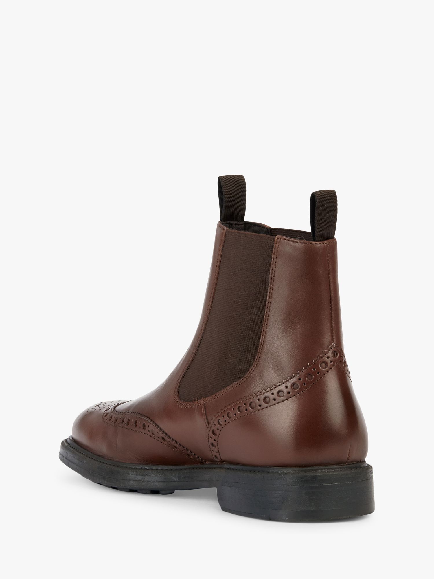 Geox Tiberio Leather Ankle Boots, Cognac at John Lewis & Partners