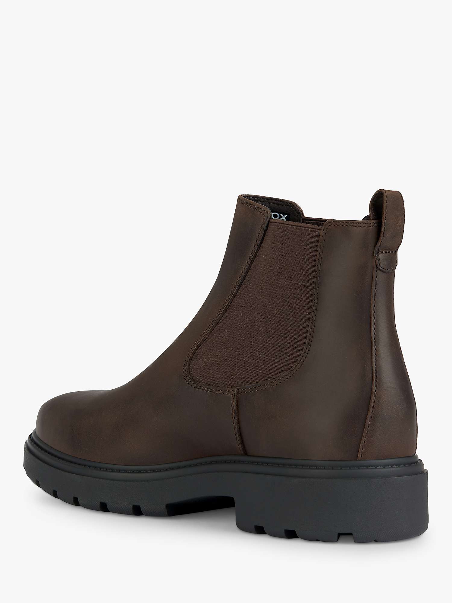 Buy Geox Wide Fit Spherica EC7 Leather Ankle Boots, Coffee Online at johnlewis.com
