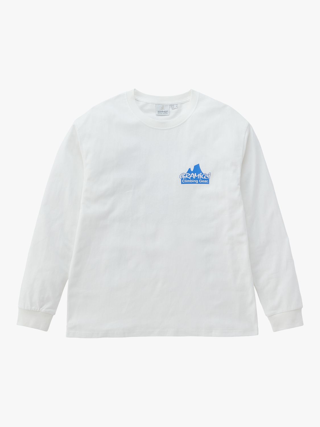 Gramicci Master Organic Cotton Long Sleeve T-Shirt, White/Multi