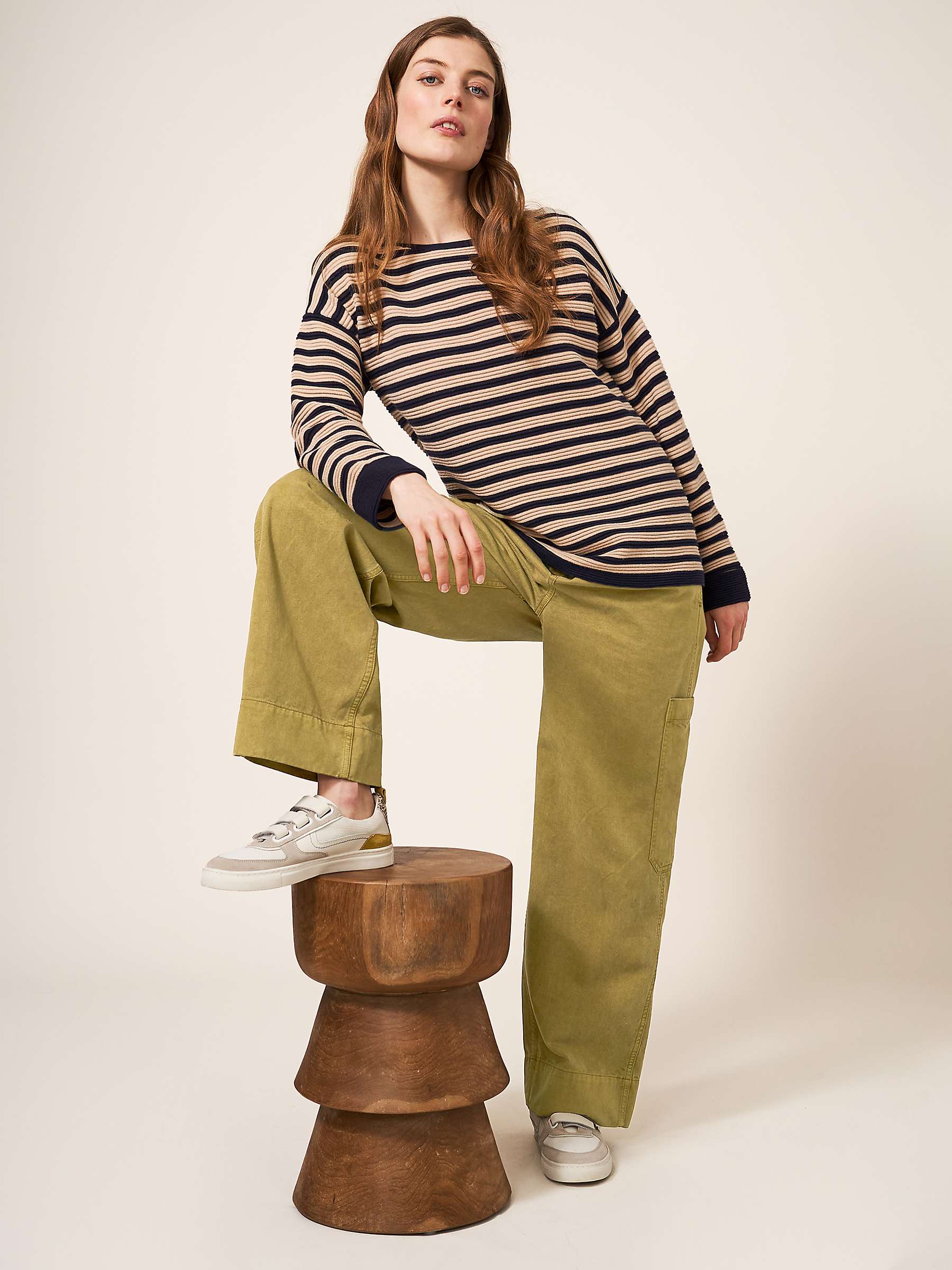 Buy White Stuff Carlie Wide Leg Cargo Trousers Online at johnlewis.com