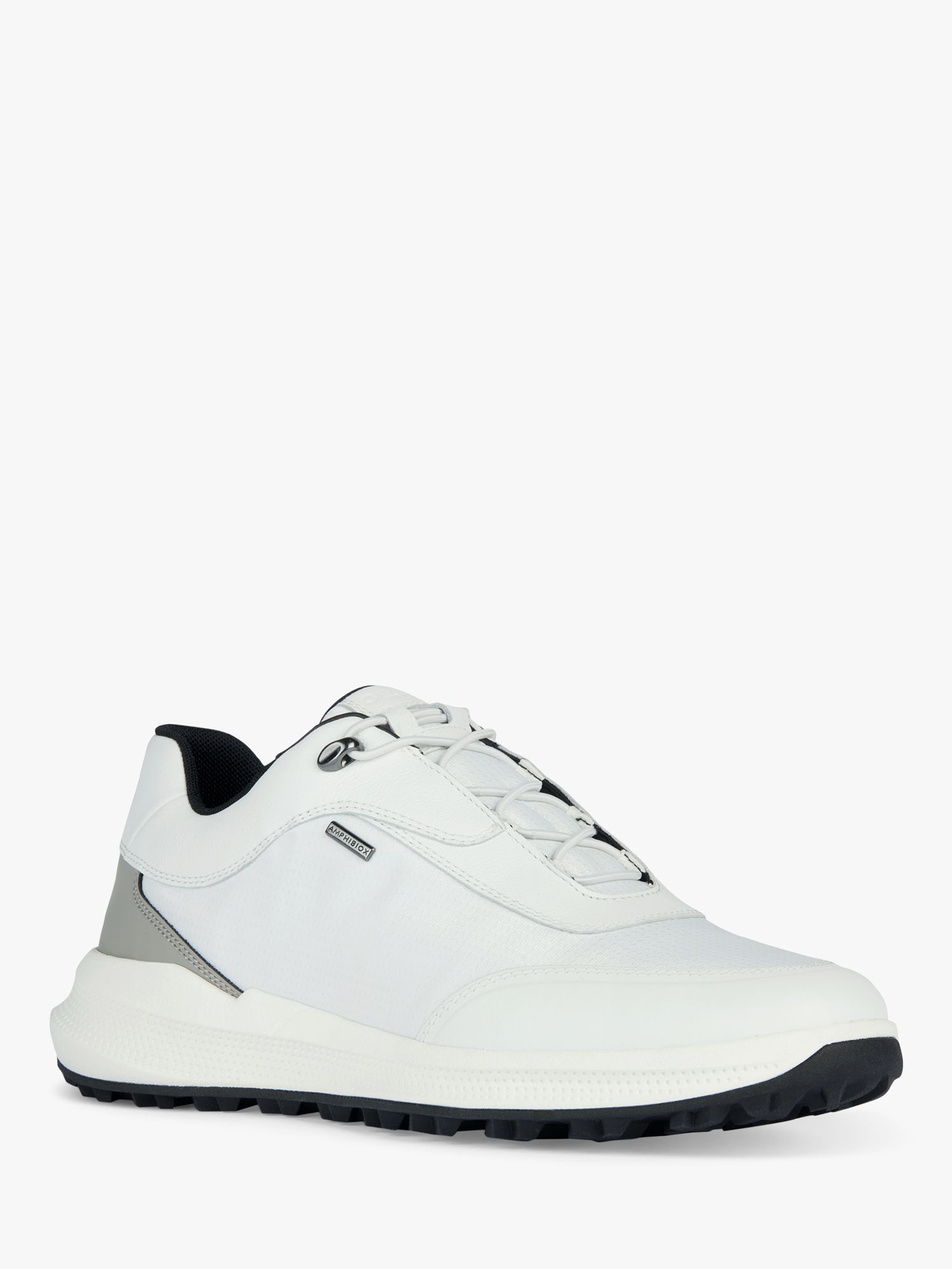 Geox PG1X Water Resistant Trainers, White at John Lewis & Partners