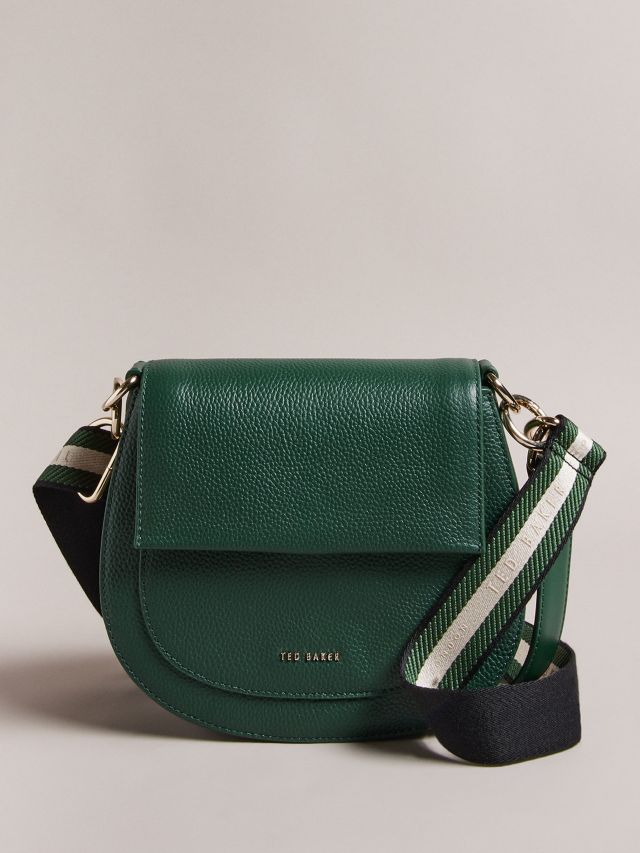 Ted Baker Daliai Leather Crossbody Bag Green Dark One Size