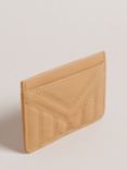 Ted Baker Quilted Leather Card Holder, Brown Camel
