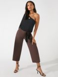 Ro&Zo Petite Culotte Trouser, Brown