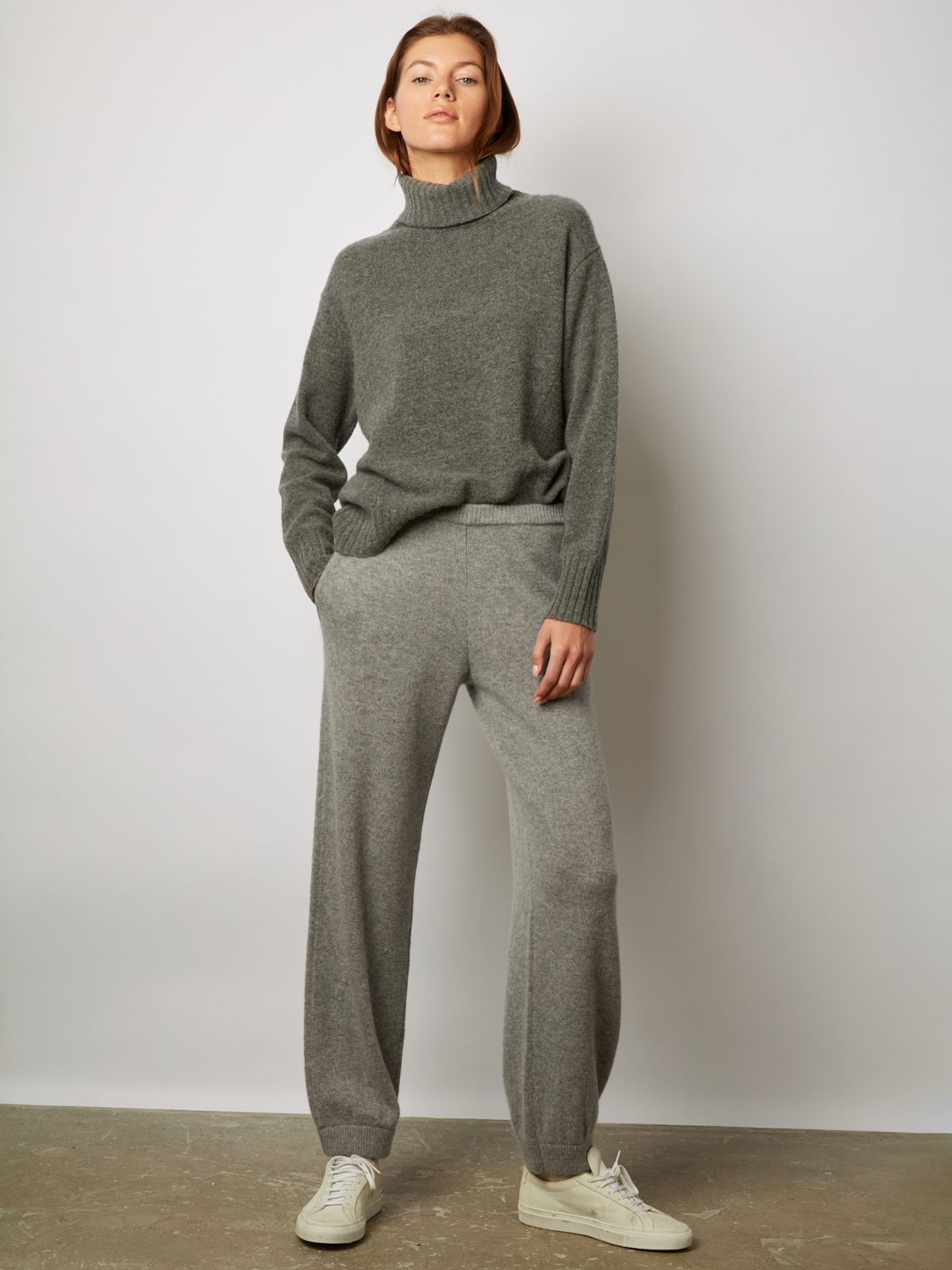 Buy Gerard Darel Erena Plain Cashmere Trousers, Grey Online at johnlewis.com