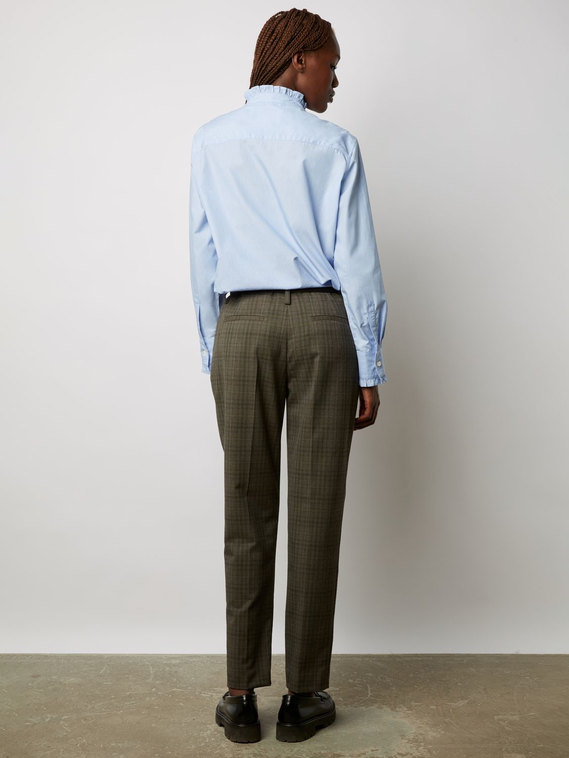 Buy Gerard Darel Edelweiss Check Trousers, Brown Online at johnlewis.com