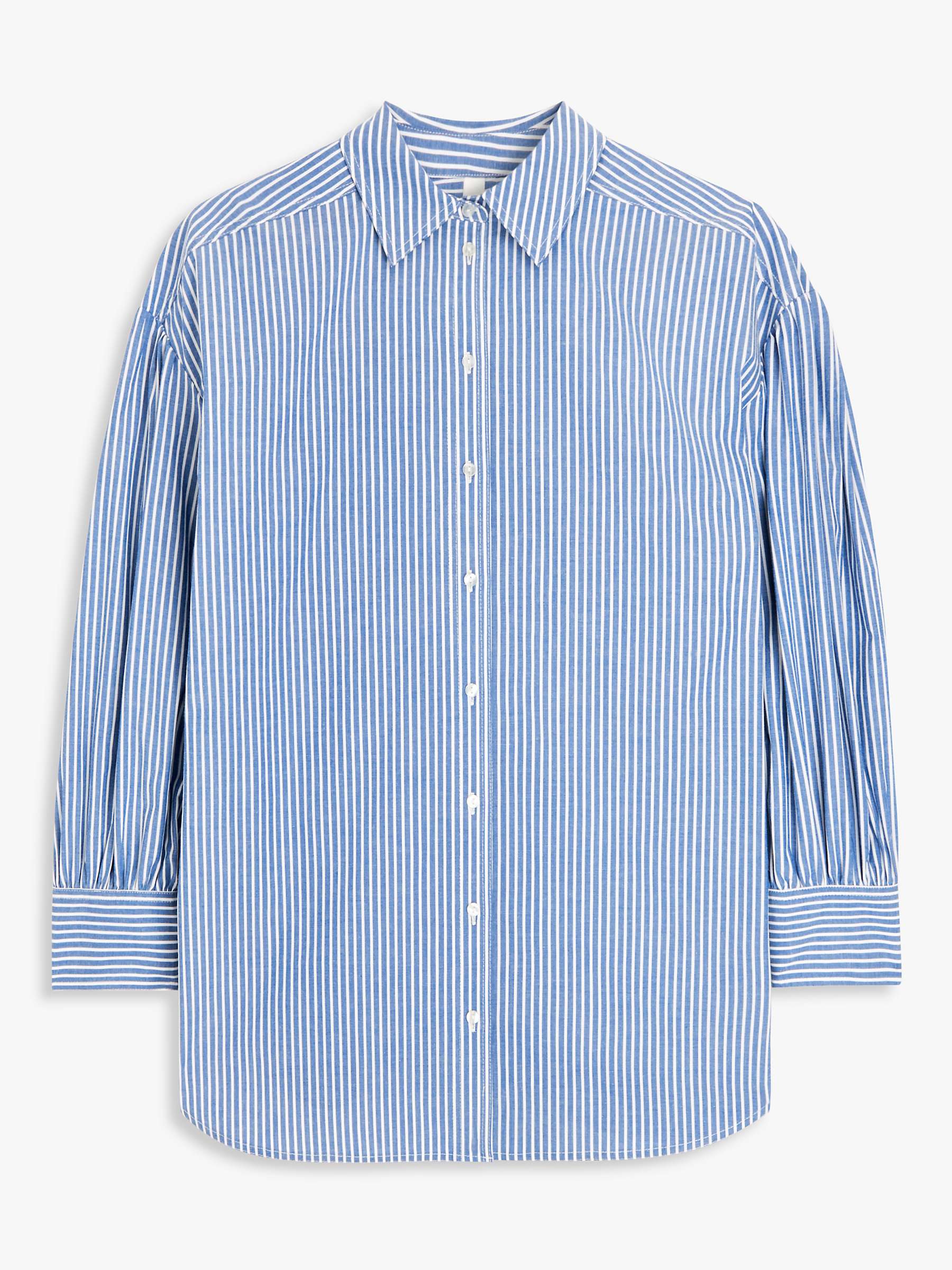 Buy AND/OR Briar Long Sleeved Stripe Shirt, Blue Online at johnlewis.com