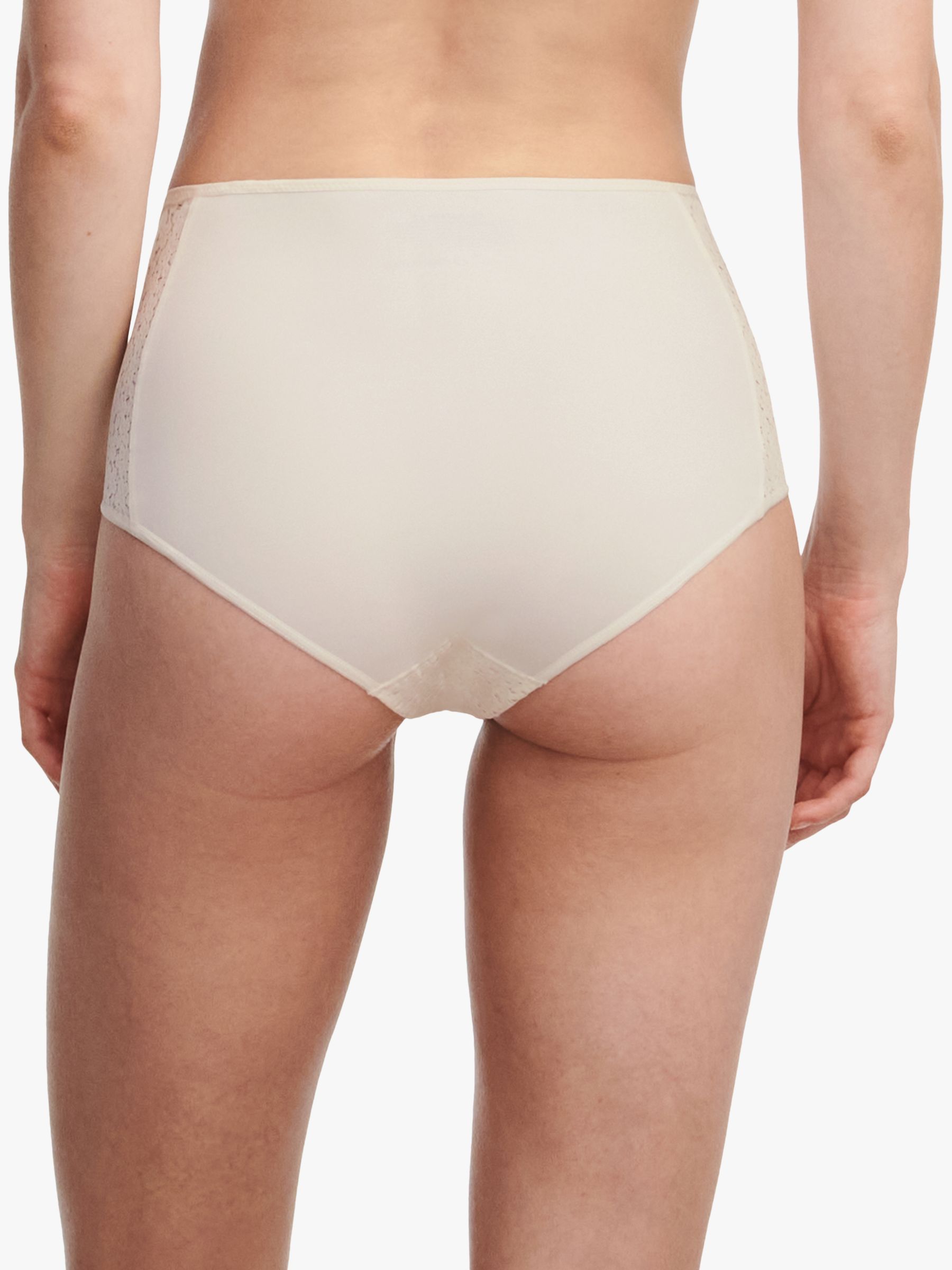 Chantelle Norah Comfort High Waisted Knickers, Pearl at John Lewis
