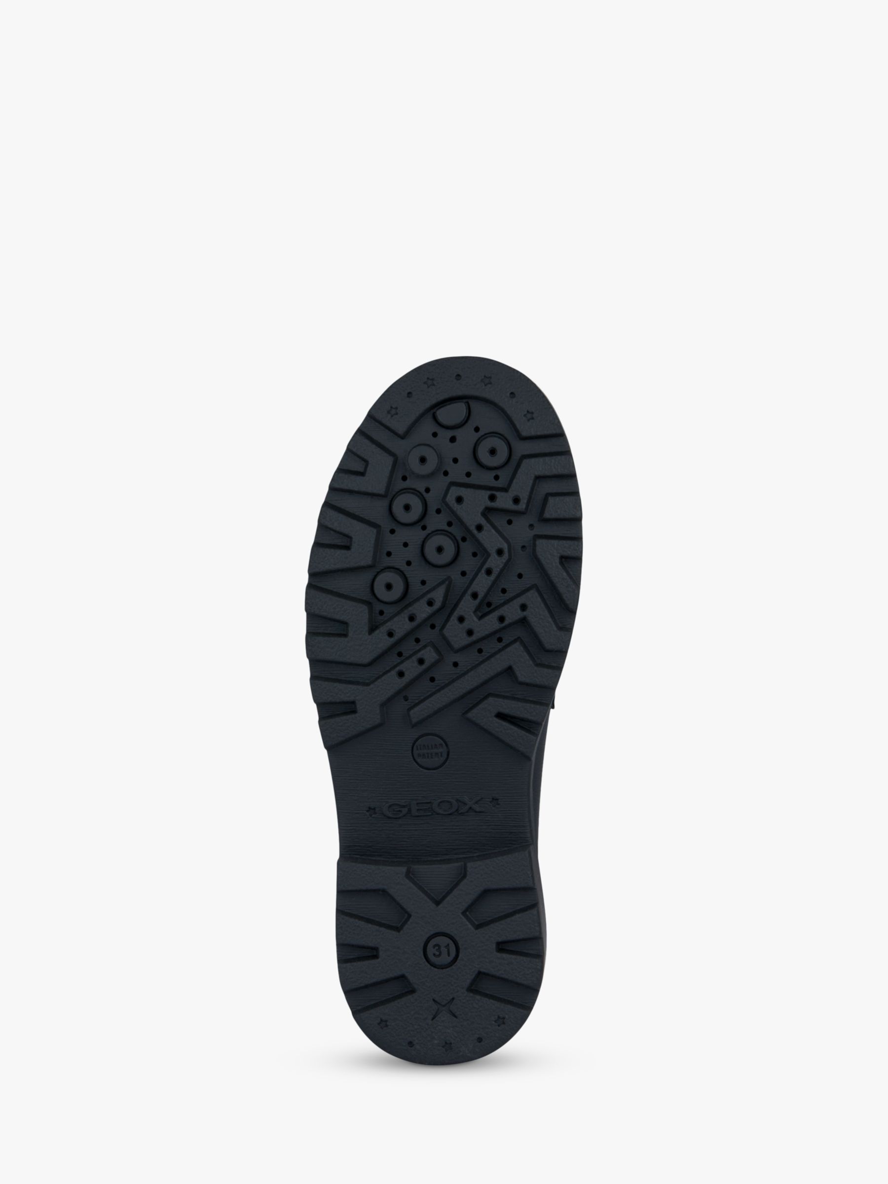 Buy Geox Kids' Casey Slip On Leather Loafer School Shoes, Black Online at johnlewis.com