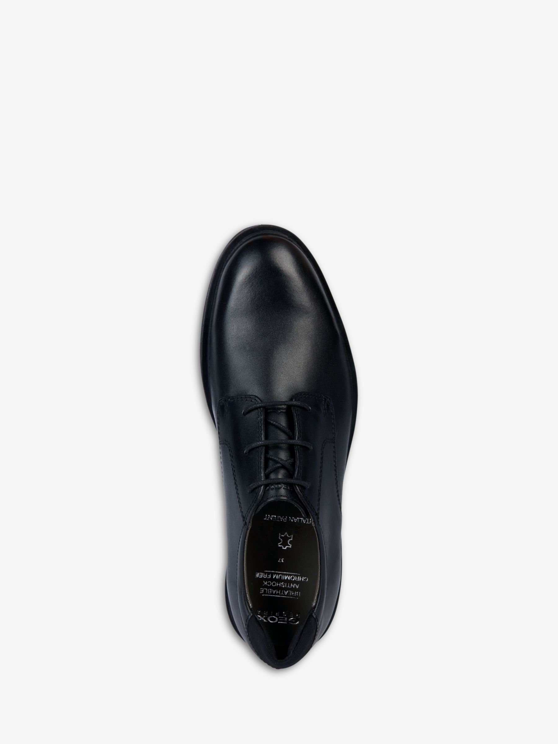 Geox Kids' Zheeno Oxford School Shoes, Black, 36
