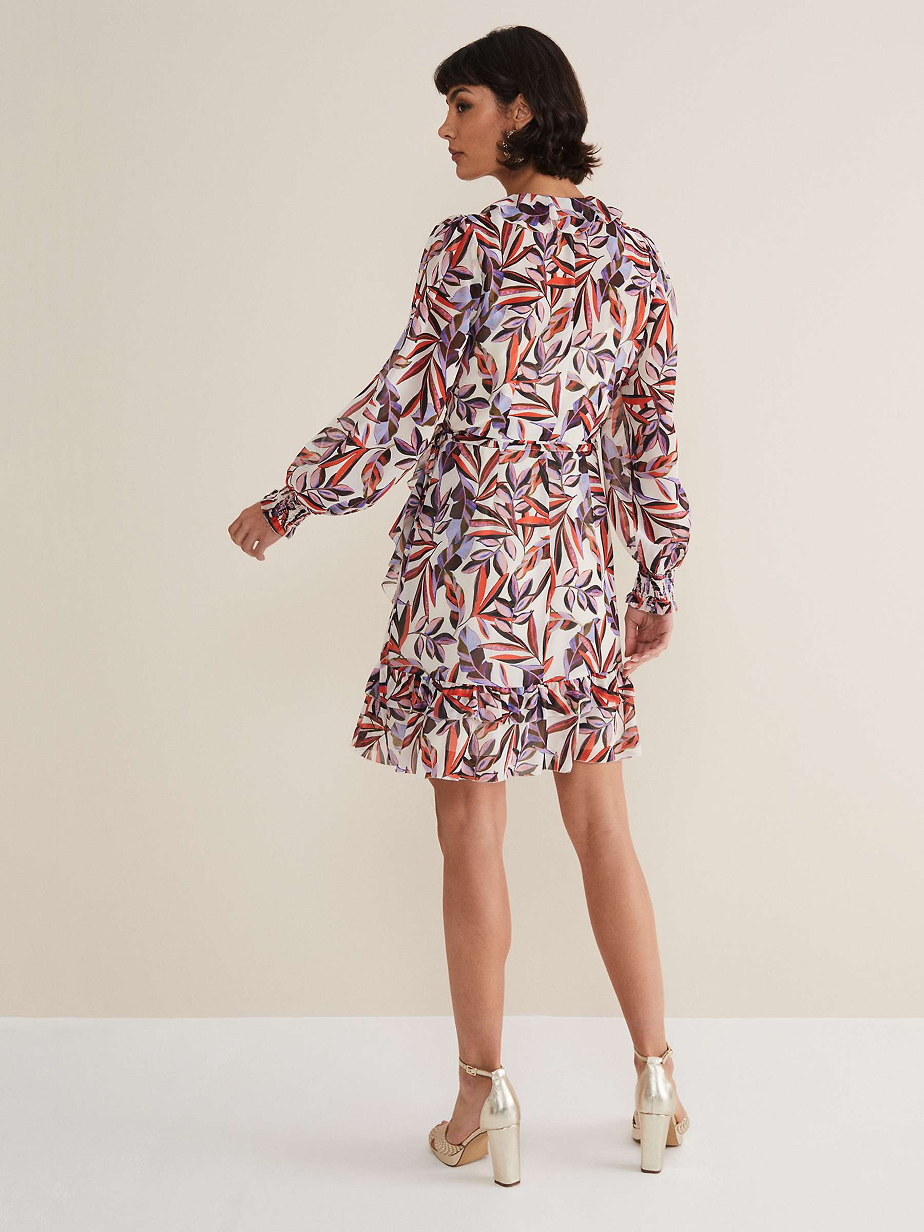 Buy Phase Eight Melinda Botanical Mini Dress, Ivory/Multi Online at johnlewis.com