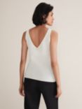 Phase Eight Freya Knitted Vest Top, White, White