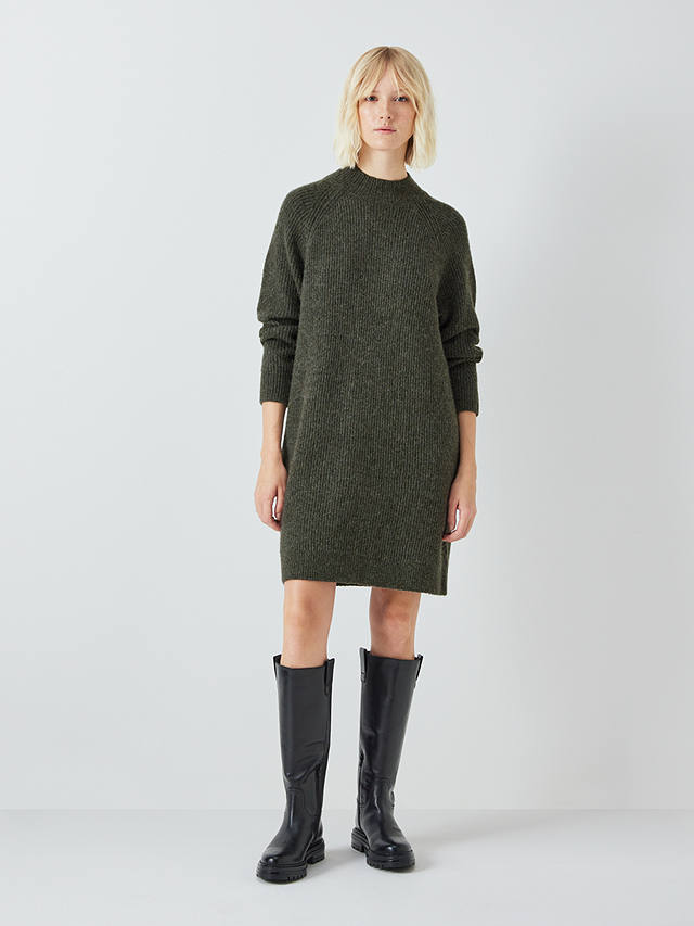 AND/OR Molly Knit Wool Blend Jumper Dress, Green