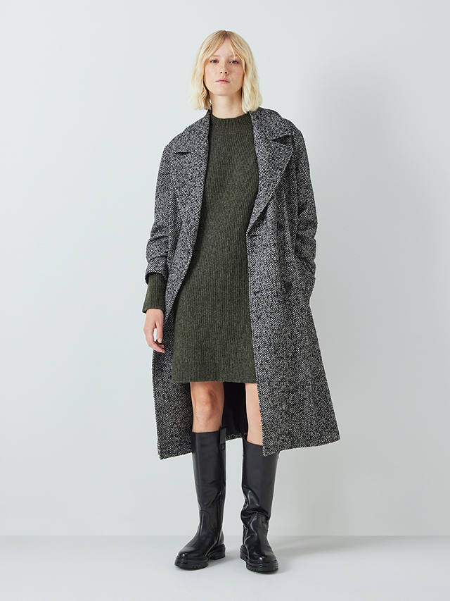 AND/OR Molly Knit Wool Blend Jumper Dress, Green