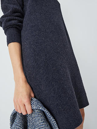 AND/OR Molly Knit Wool Blend Jumper Dress, Navy