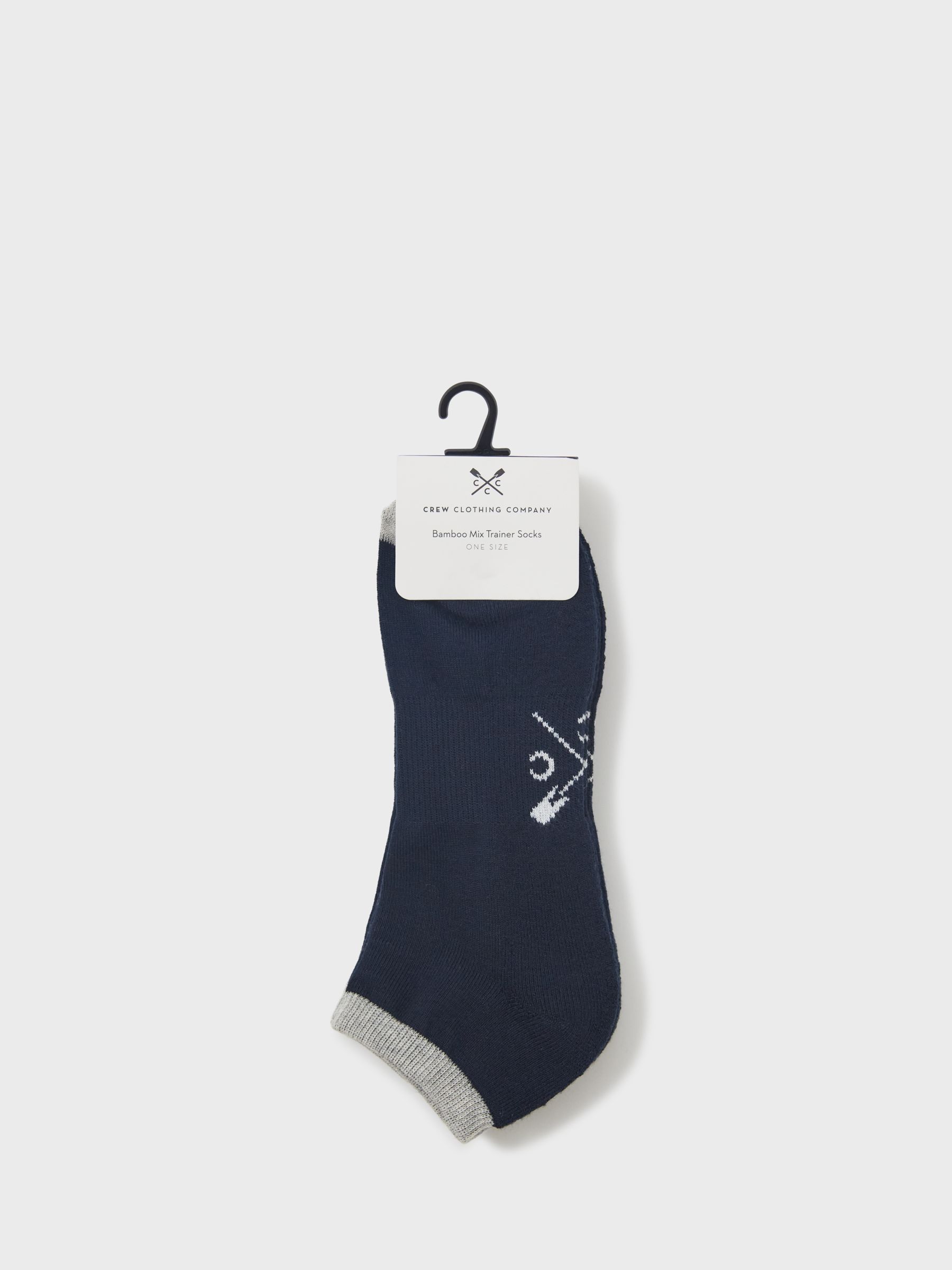Buy Crew Clothing Bamboo Blend Ankle Socks, Pack of 3, Dark Blue Online at johnlewis.com