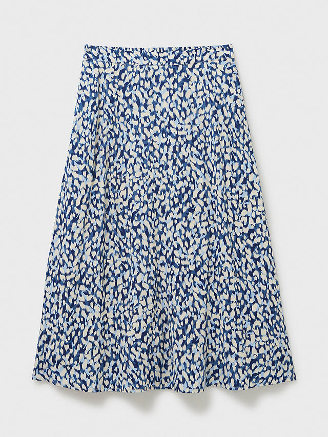 Crew Clothing Amber Floral Print Skirt, Blue/Multi