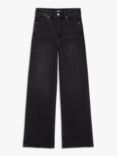 PAIGE Sasha High Waist Straight Leg Jeans, Viper Black