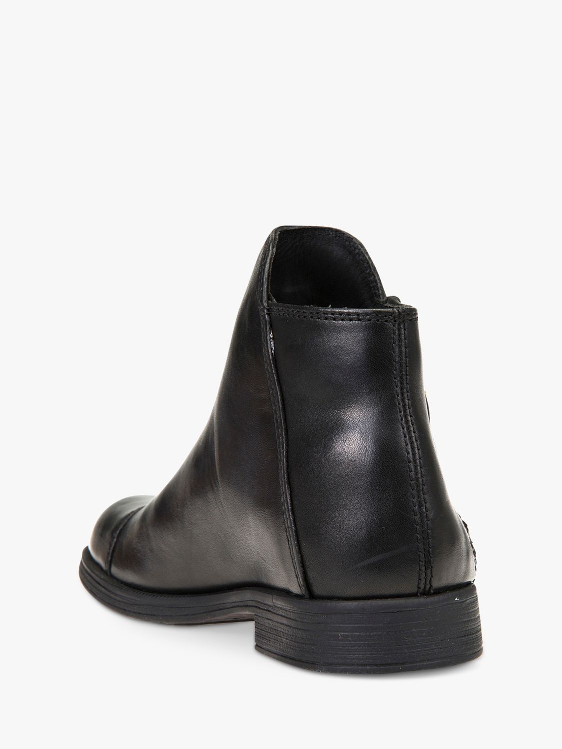 Geox Kids' Agata Leather Boots, Black, EU38