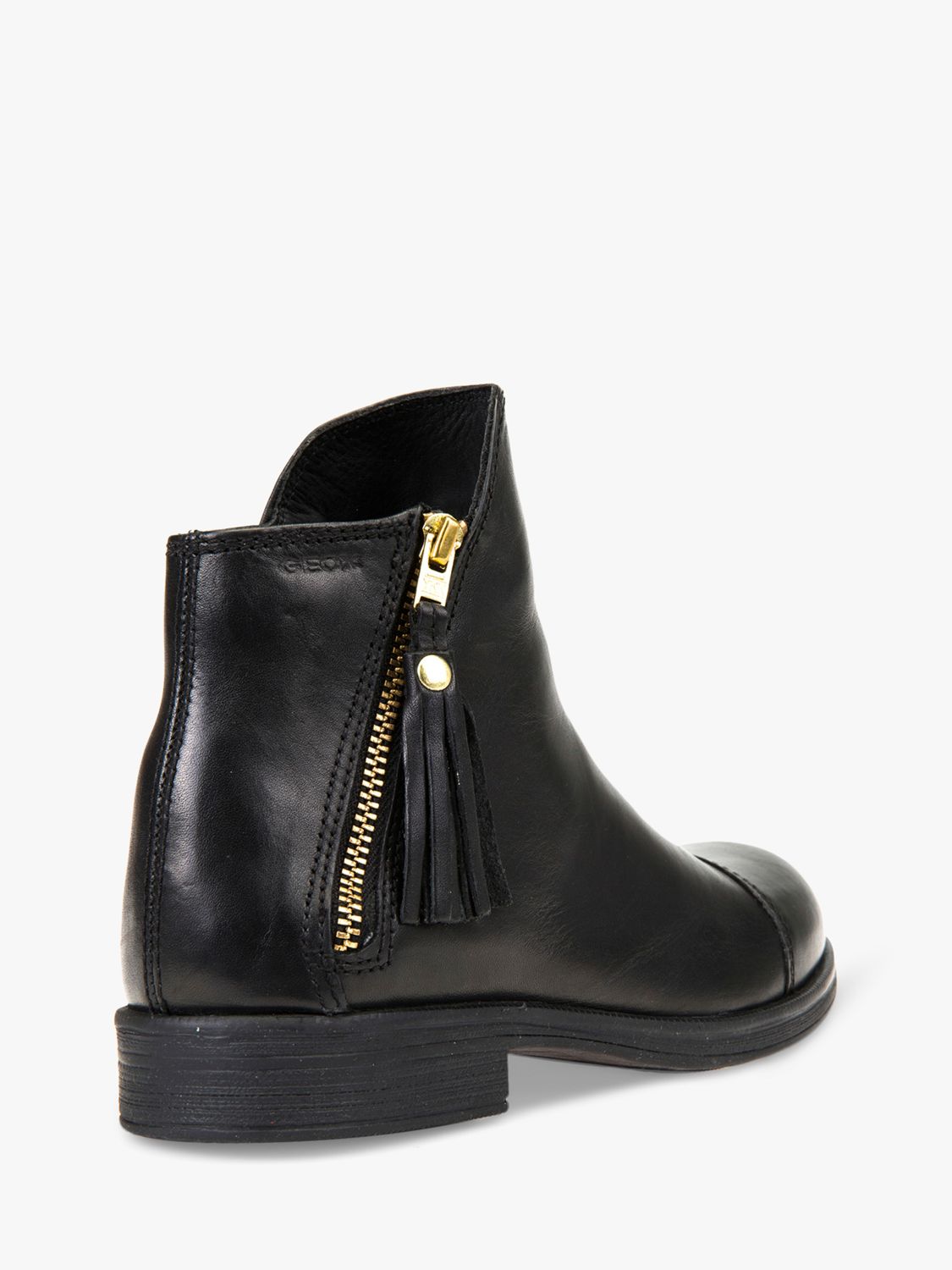 Buy Geox Kids' Agata Leather Boots Online at johnlewis.com