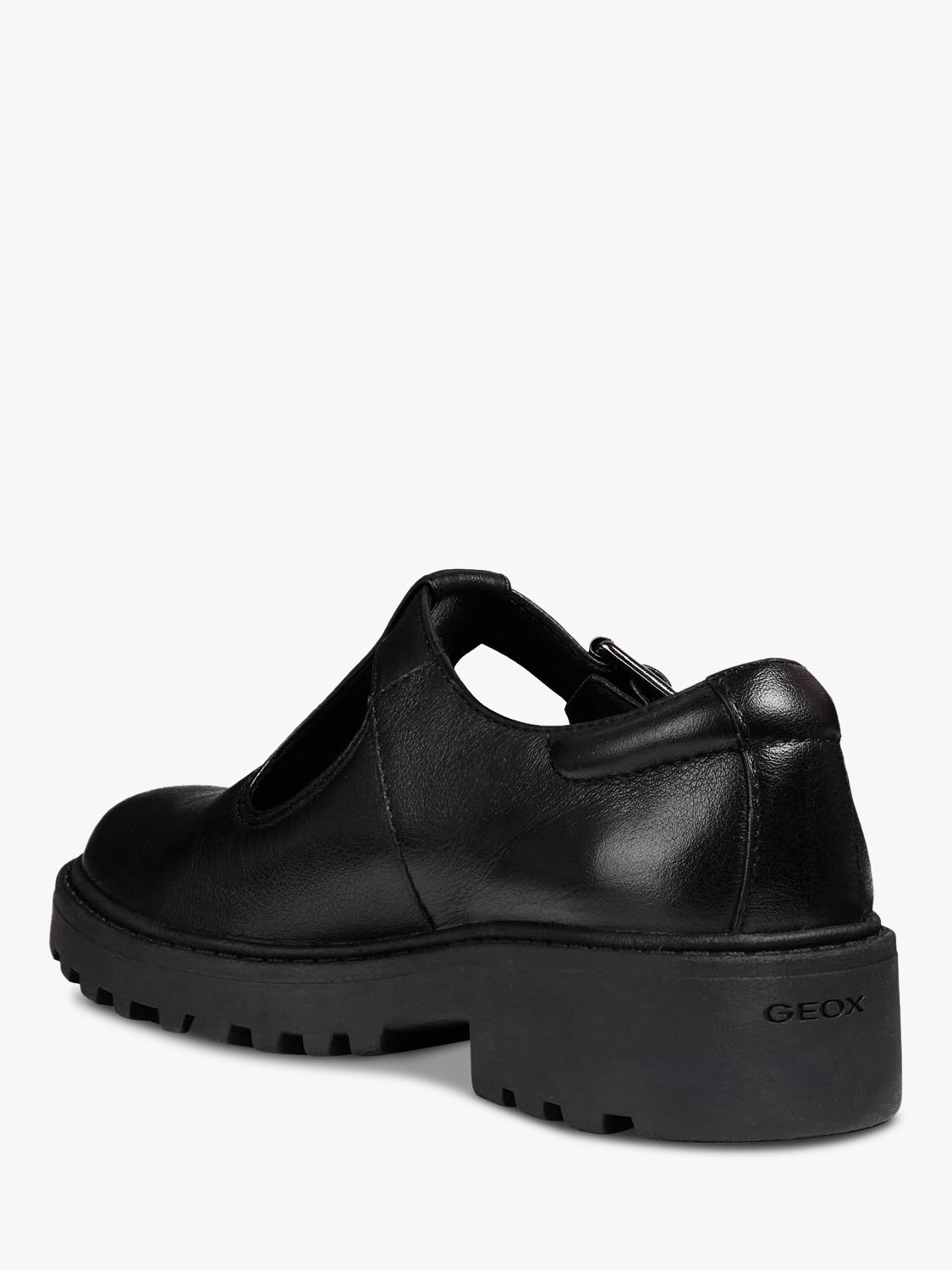 Buy Geox Kids' Casey T-Bar School Shoes, Black Online at johnlewis.com