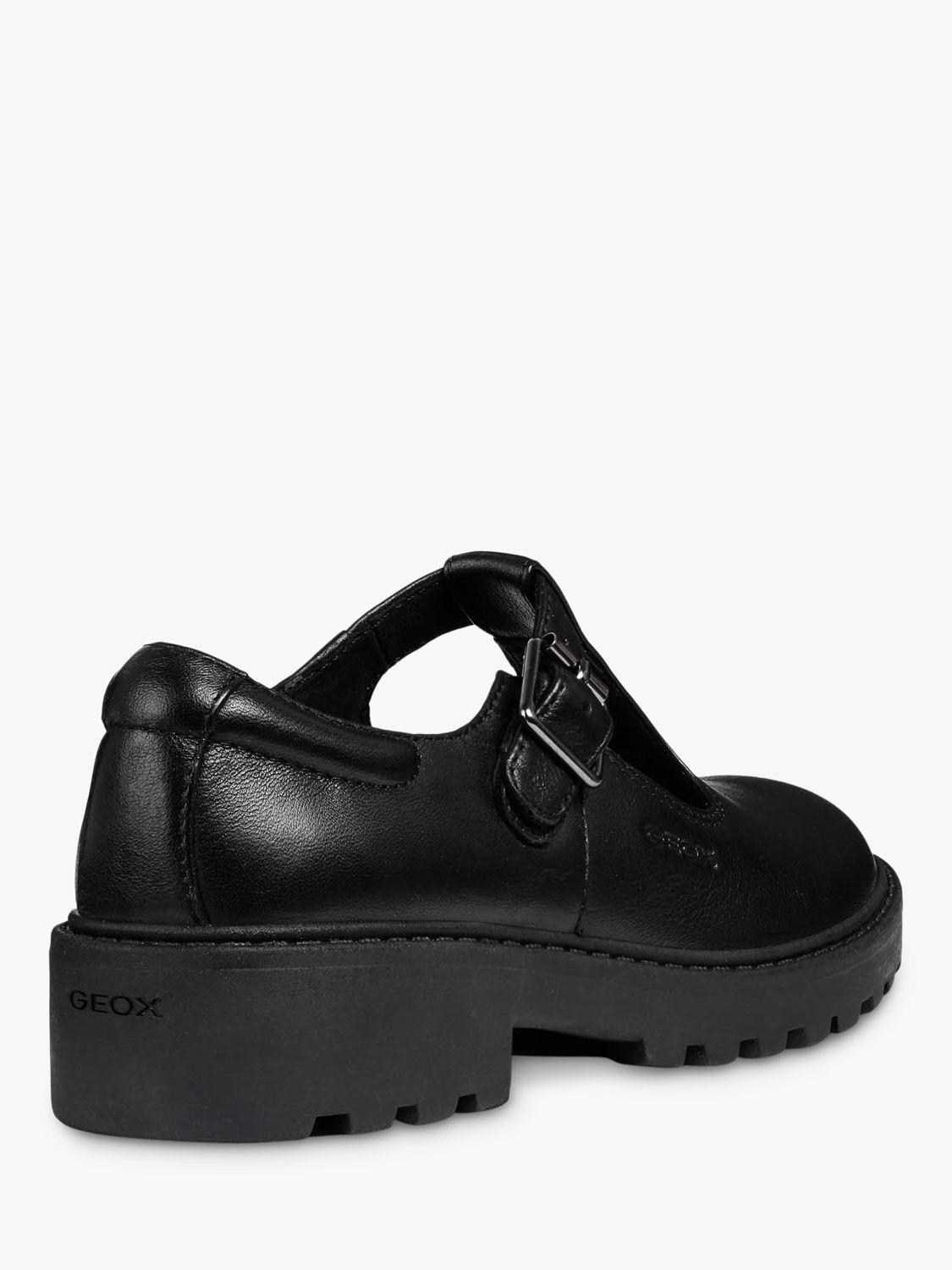 Buy Geox Kids' Casey T-Bar School Shoes, Black Online at johnlewis.com