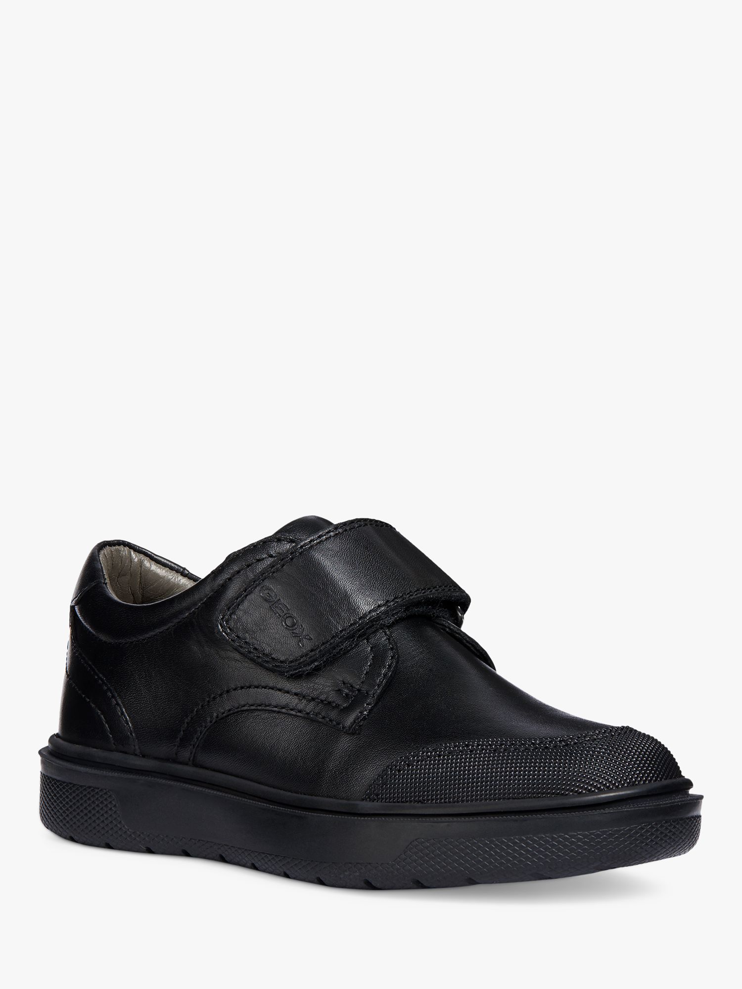 Geox Kids' Riddock Riptape School Shoes, Black, 27