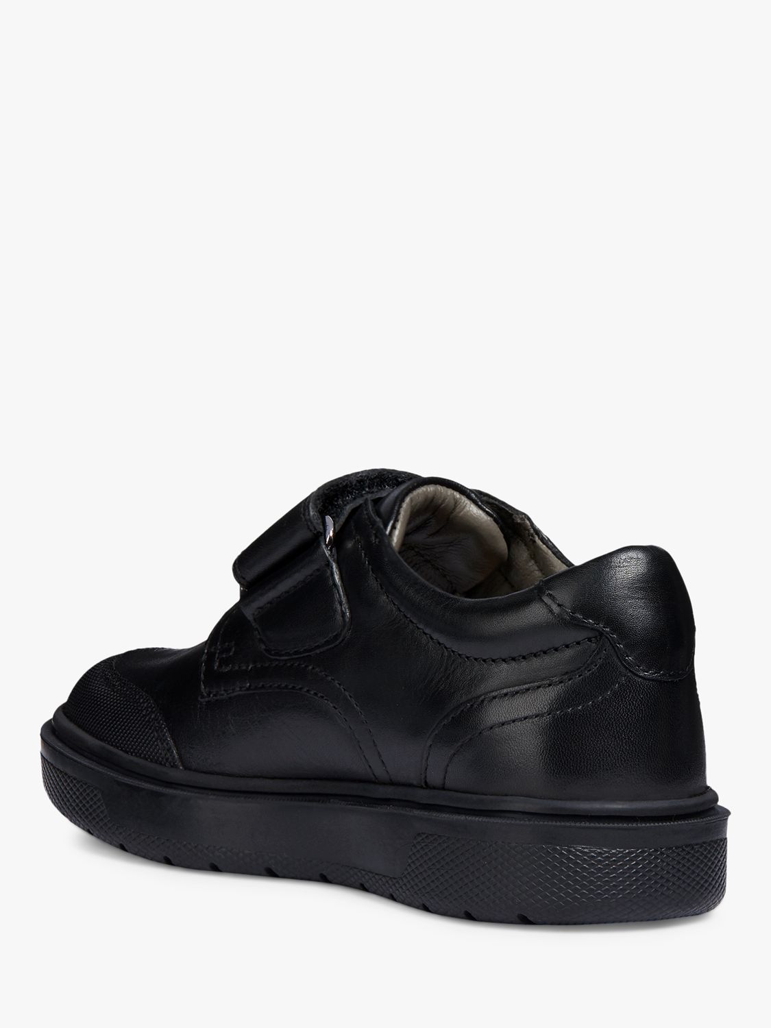 Geox Kids' Riddock Riptape School Shoes, Black, 27