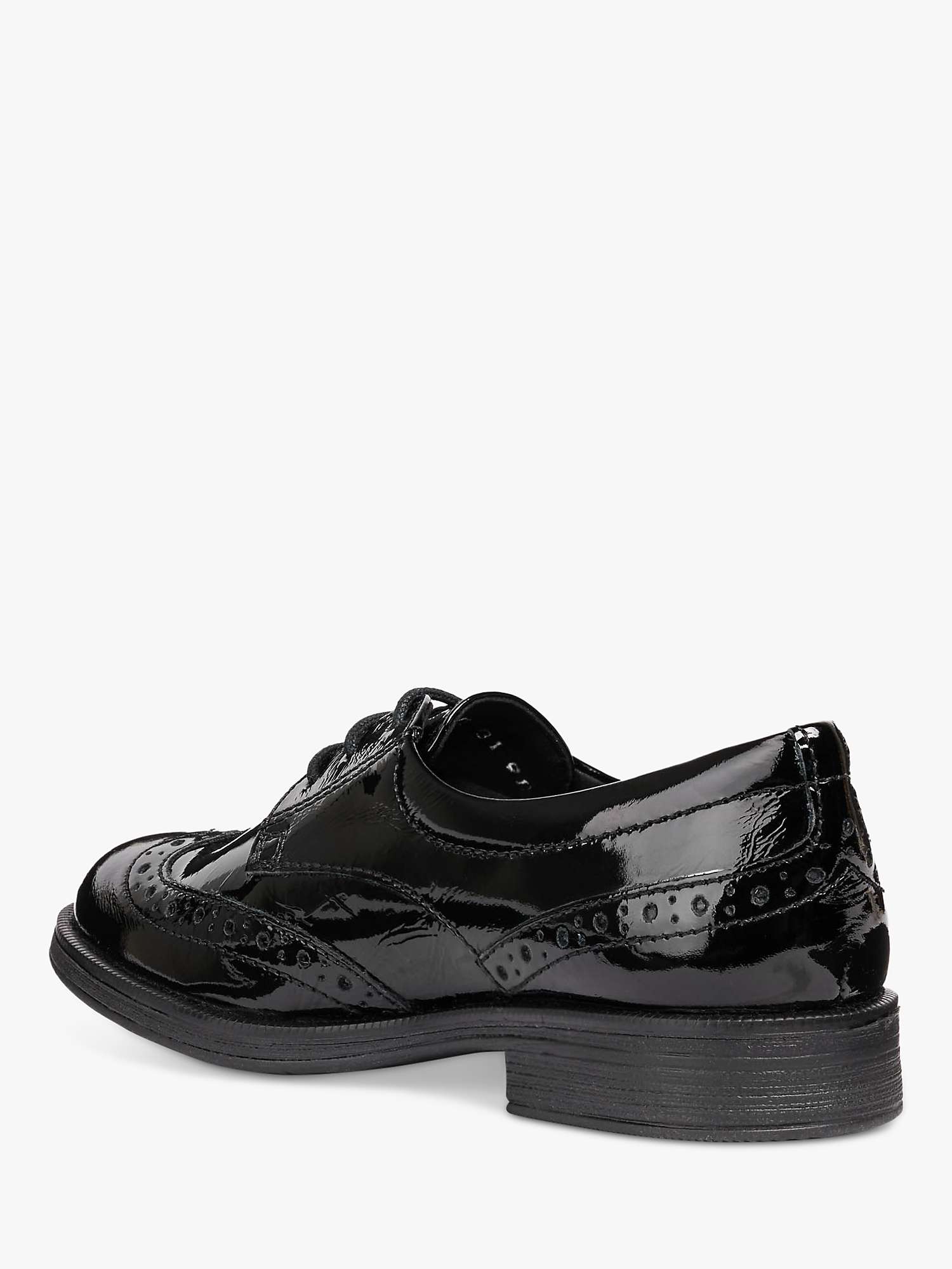 Buy Geox Kids' Agata Lace-Up Brogue School Shoes, Black Online at johnlewis.com