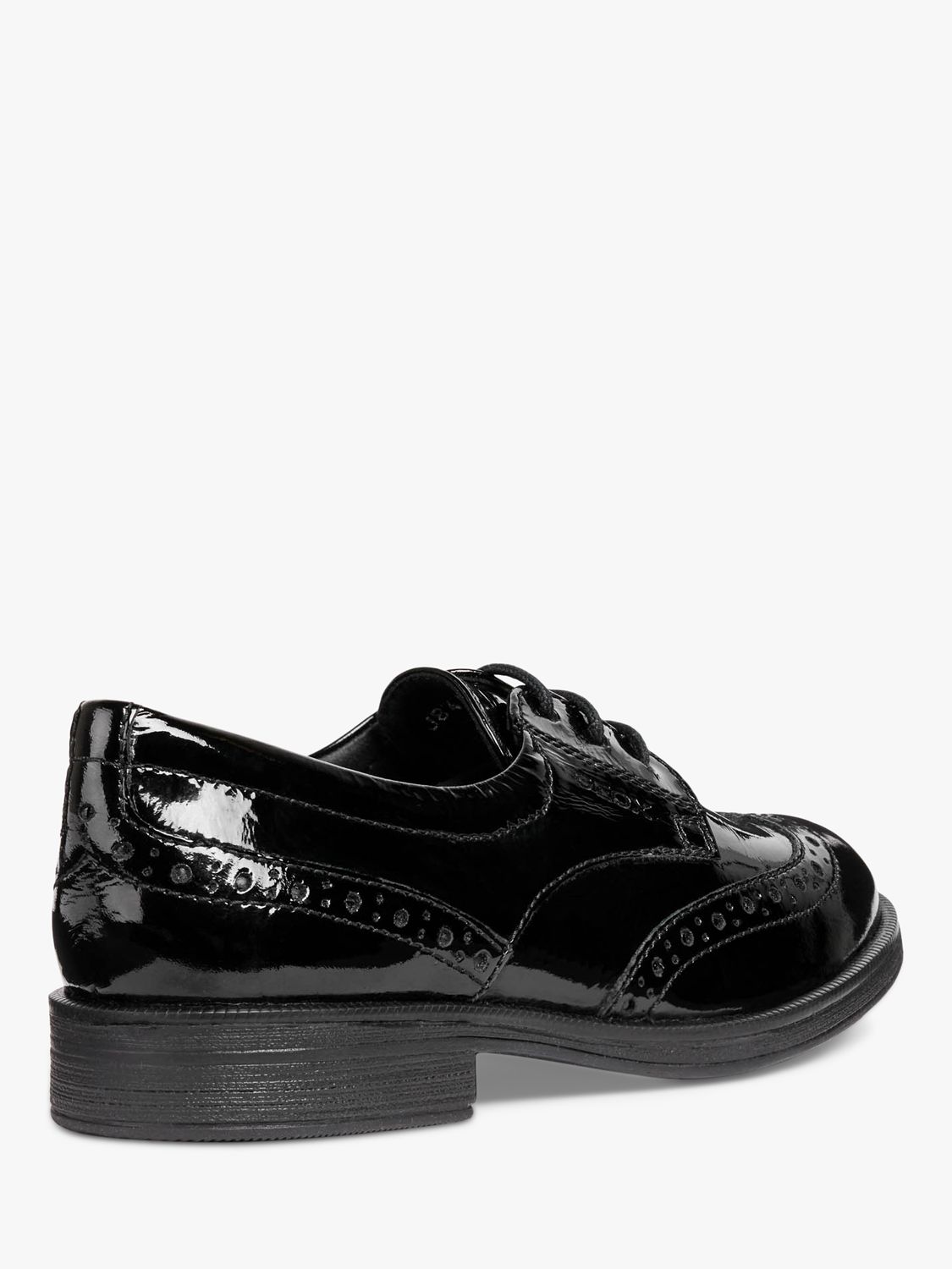 Geox Kids' Agata Lace-Up Brogue School Shoes, Black at John Lewis ...