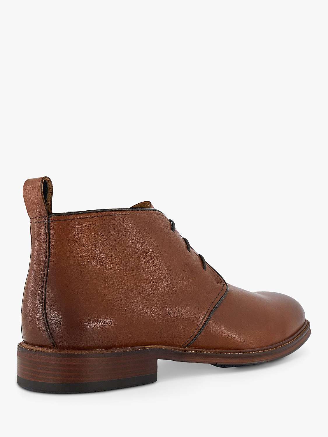 Dune Coopper Leather Chukka Boots, Tan-leather at John Lewis & Partners