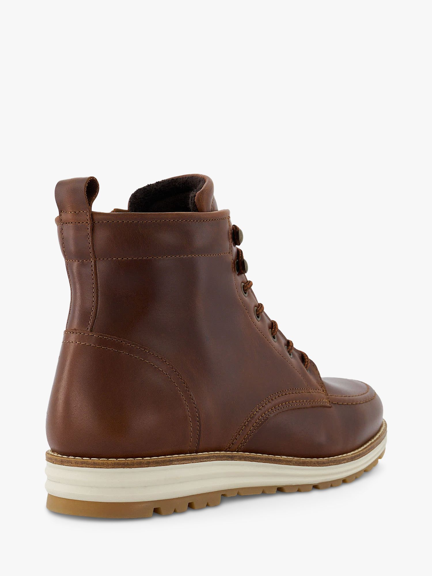 Dune Cranees Leather Lace Up Hiker Boots at John Lewis & Partners